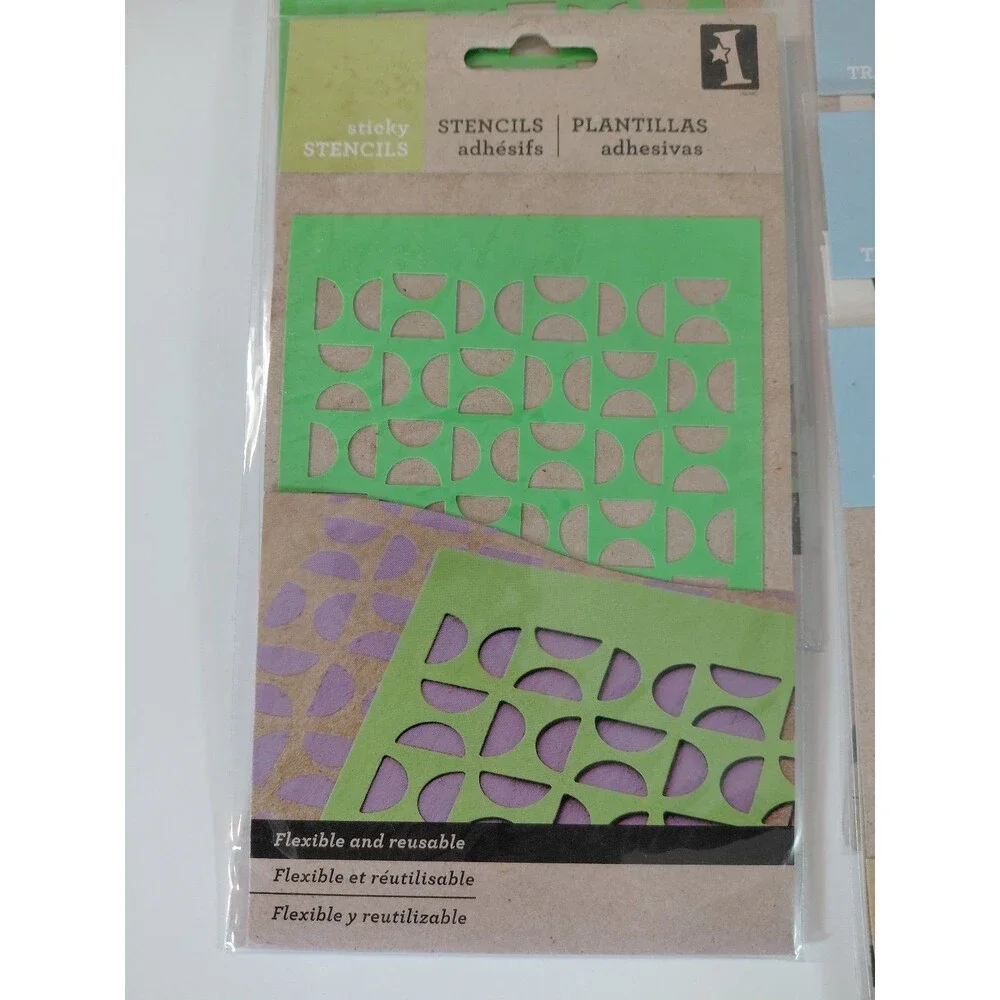 Inkadorinkado Crafting Lot: Unmounted Stamps, Sticky Stencils, Carving Transfers